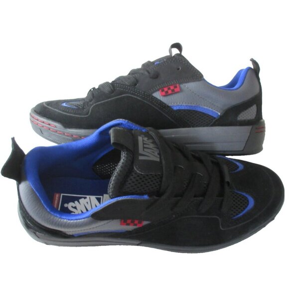 Vans Men's Skate Mixxa Suede Leather Mesh Shoes Black Grey sizes NIB - Picture 2 of 5